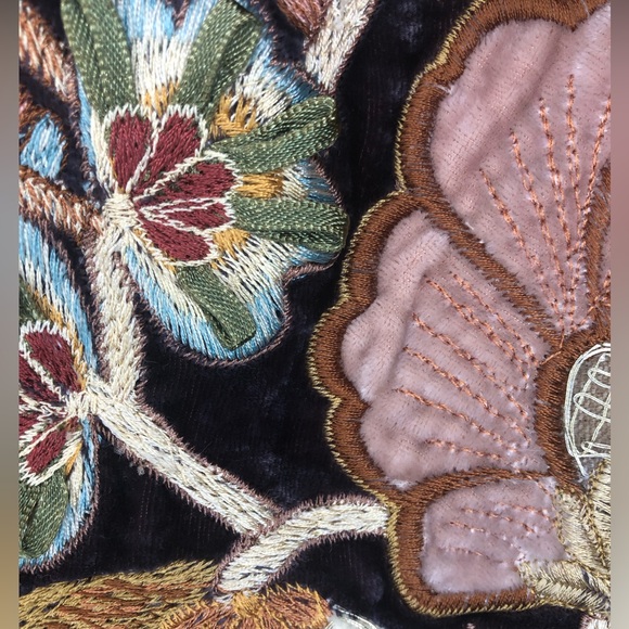 Anke Drechsel Handmade Velvet and Embroidered Tote - Picture 13 of 16